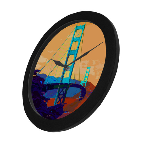 Golden_Gate_Bridge_20160905 Circular Plastic Wall clock