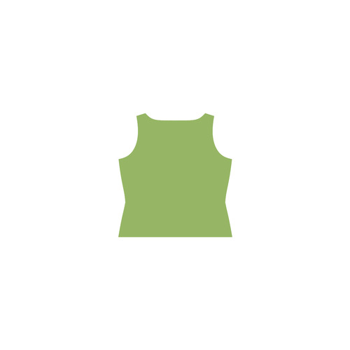 Greenery Sleeveless Splicing Shift Dress(Model D17)