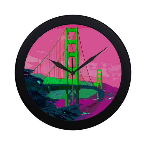 Golden_Gate_Bridge_20160907 Circular Plastic Wall clock