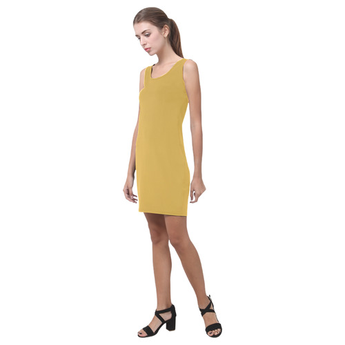 Spicy Mustard Medea Vest Dress (Model D06)