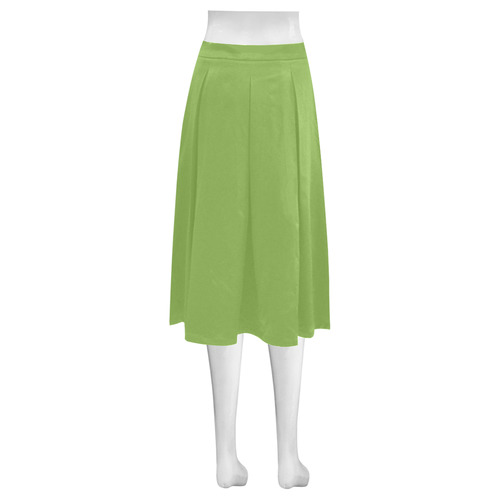 Greenery Mnemosyne Women's Crepe Skirt (Model D16)
