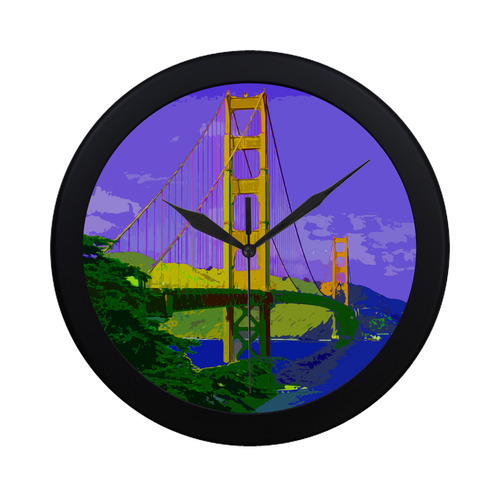 Golden_Gate_Bridge_20160909 Circular Plastic Wall clock