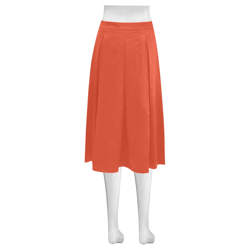 Tangerine Tango Mnemosyne Women's Crepe Skirt (Model D16)