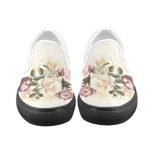 Luxury designers artistic Shoes. New arrival in our Shop : 2016 Collection. Women's Unusual Slip-on Canvas Shoes (Model 019)