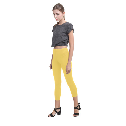 Primrose Yellow Capri Legging (Model L02)