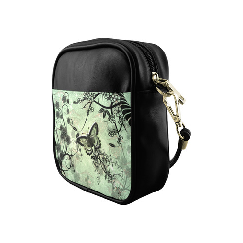 Butterflies and fantasy wood Sling Bag (Model 1627)