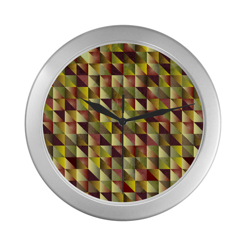 retro Silver Color Wall Clock