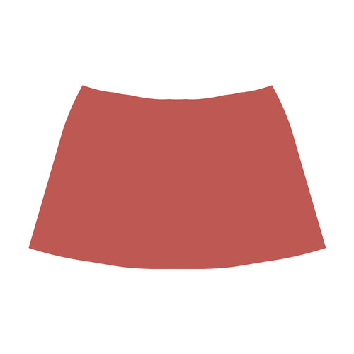 Aurora Red Mnemosyne Women's Crepe Skirt (Model D16)