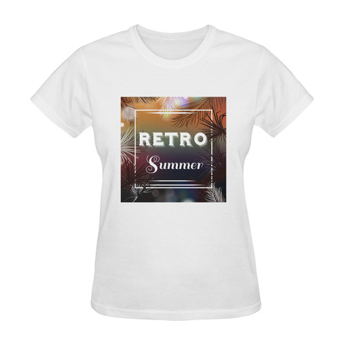 Vintage RETRO Summer T-Shirt edition. New in Shop 2016 Collection Sunny Women's T-shirt (Model T05)