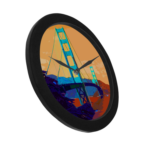 Golden_Gate_Bridge_20160905 Circular Plastic Wall clock