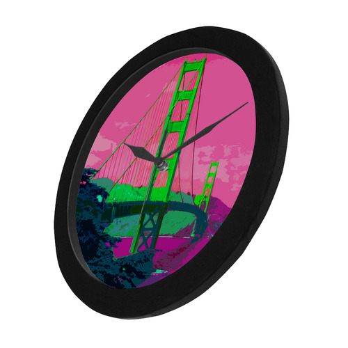 Golden_Gate_Bridge_20160907 Circular Plastic Wall clock