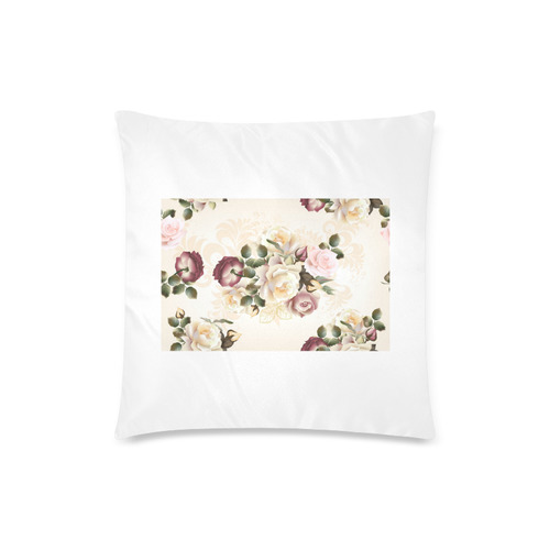 Designers Roses artistic pillow : edition in Italy old style Custom Zippered Pillow Case 18"x18" (one side)