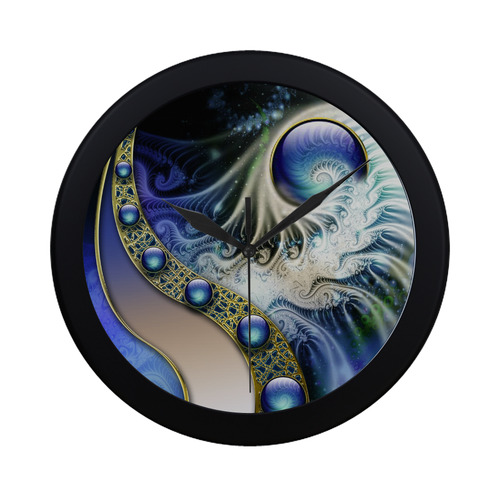 abstract fractal fantasy Circular Plastic Wall clock