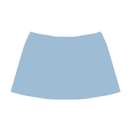 Airy Blue Mnemosyne Women's Crepe Skirt (Model D16)