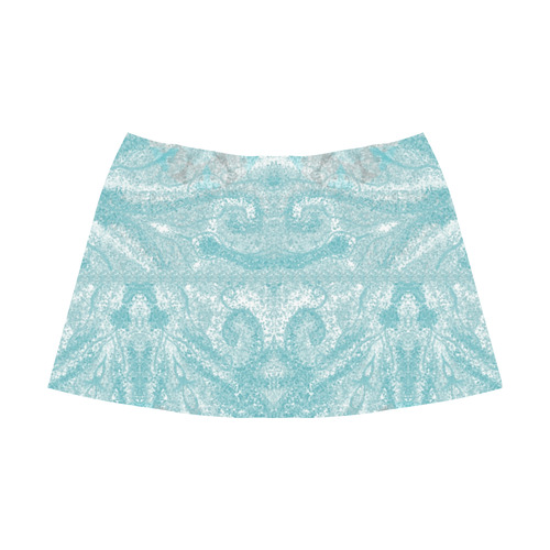 blue Mnemosyne Women's Crepe Skirt (Model D16)