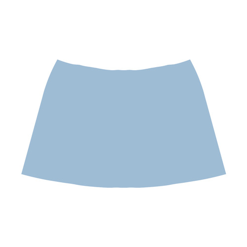Airy Blue Mnemosyne Women's Crepe Skirt (Model D16)