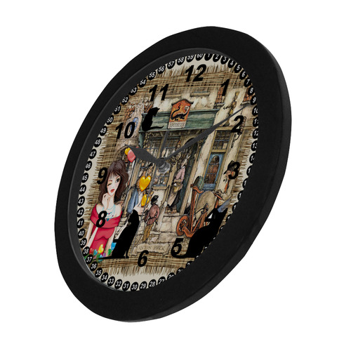 Anton pieck chemist shop Circular Plastic Wall clock