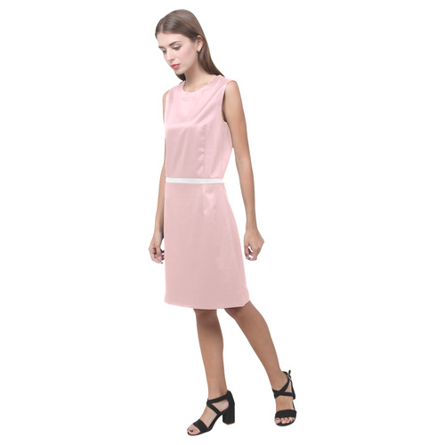 Rose Quartz Eos Women's Sleeveless Dress (Model D01)