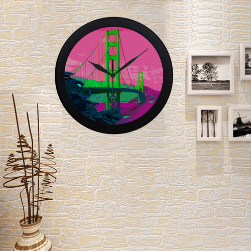 Golden_Gate_Bridge_20160907 Circular Plastic Wall clock