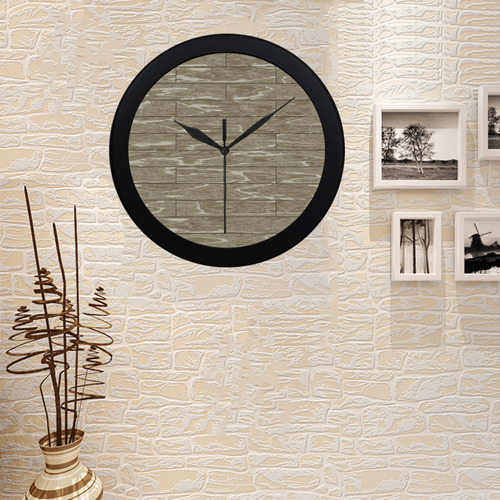 wooden floor 6 Circular Plastic Wall clock