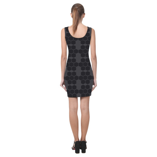 Zappy Black Honeycombs Medea Vest Dress (Model D06)