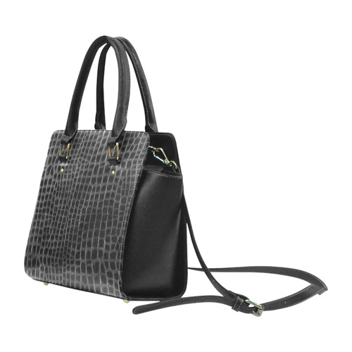 blackcrocodile Classic Shoulder Handbag (Model 1653)