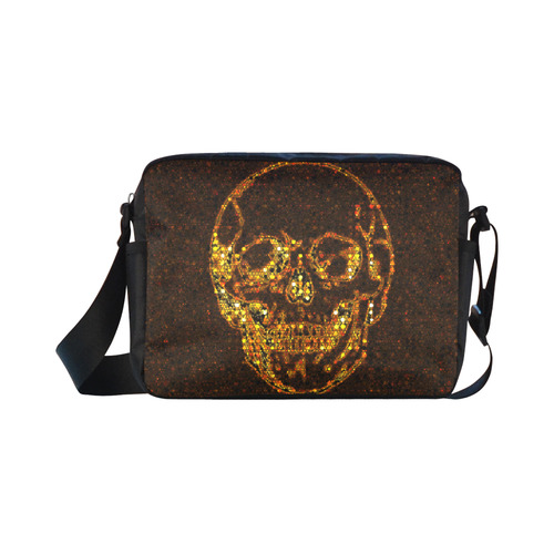 golden skull Classic Cross-body Nylon Bags (Model 1632)