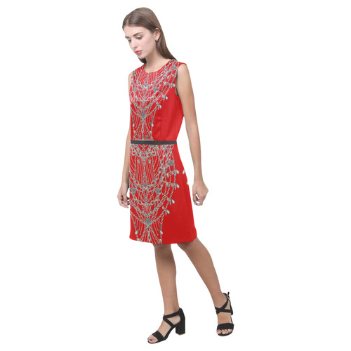 chains Eos Women's Sleeveless Dress (Model D01)