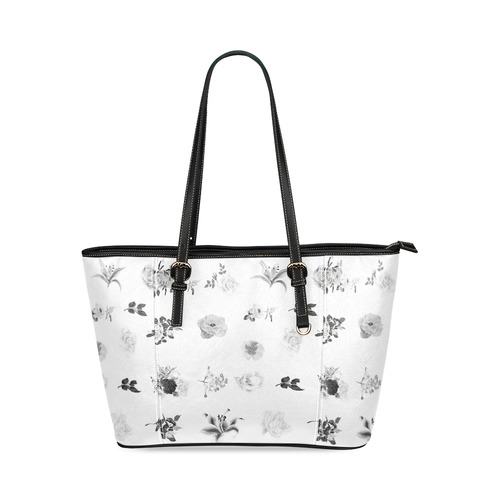 Black and white artistic Designers bag collection 2016 : NEW IN SHOP! Shop now Leather Tote Bag/Large (Model 1640)