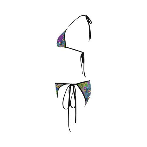 Colors and flowers in a mandala Custom Bikini Swimsuit