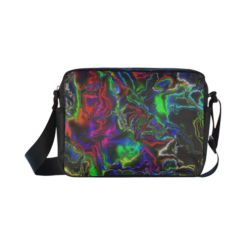 Abstract glowing 04 Classic Cross-body Nylon Bags (Model 1632)