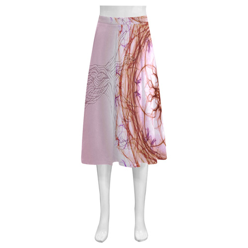 435 Mnemosyne Women's Crepe Skirt (Model D16)