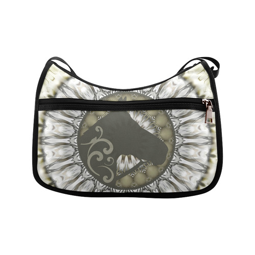 Mandala Magic Ripples HORSE HEAD SILHOUETTE Crossbody Bags (Model 1616)