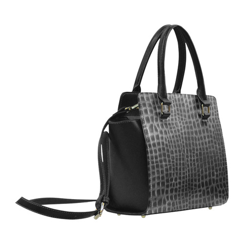 blackcrocodile Classic Shoulder Handbag (Model 1653)