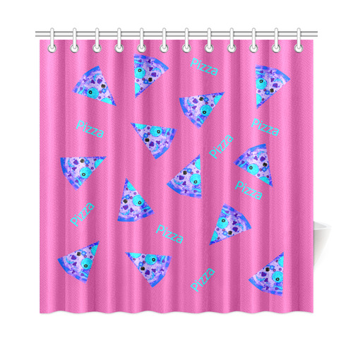 Pizza Q Shower Curtain 72"x72"