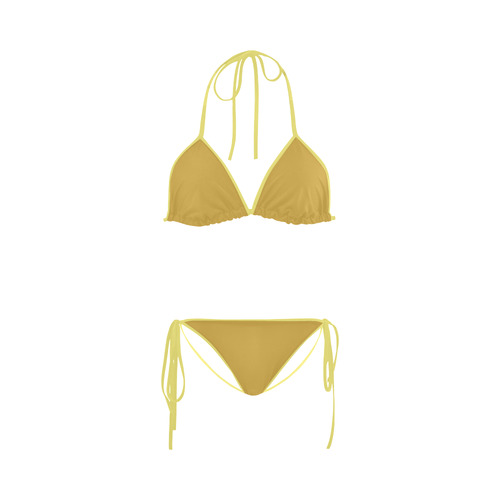 Spicy Mustard Custom Bikini Swimsuit