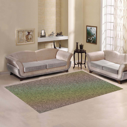 Rainbow Gold Pastel Gradient Area Rug7'x5'