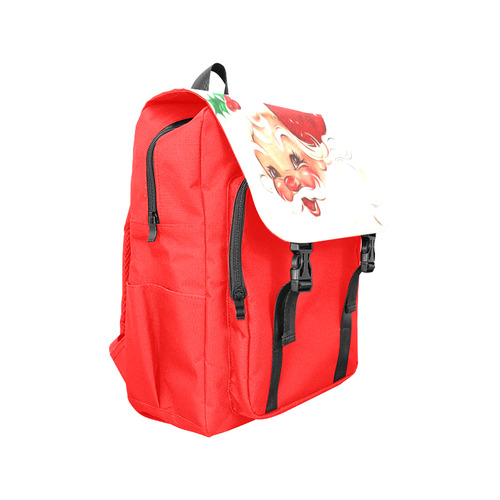 A cute vintage Santa Claus with a mistletoe Casual Shoulders Backpack (Model 1623)