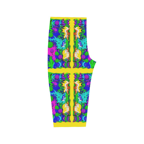 Shimmering Landscape Pop Art Hestia Cropped Leggings (Model L03)