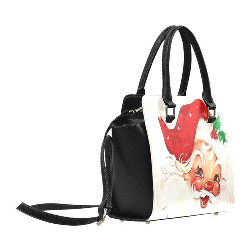 A cute vintage Santa Claus with a mistletoe Classic Shoulder Handbag (Model 1653)