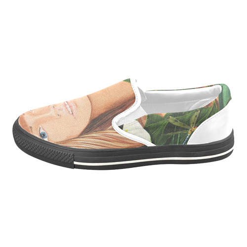 CALA CANVAS SHOES Women's Unusual Slip-on Canvas Shoes (Model 019)