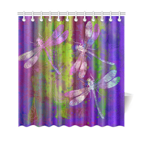 A Dragonflies QY Shower Curtain 69"x72"