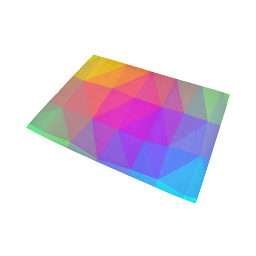 Triangle Rainbow Abstract Area Rug7'x5'