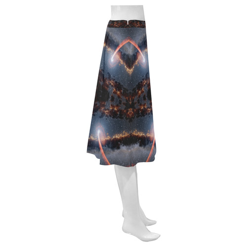 NASA: Black Hole Eating a Star Astronomy Abstract Mnemosyne Women's Crepe Skirt (Model D16)