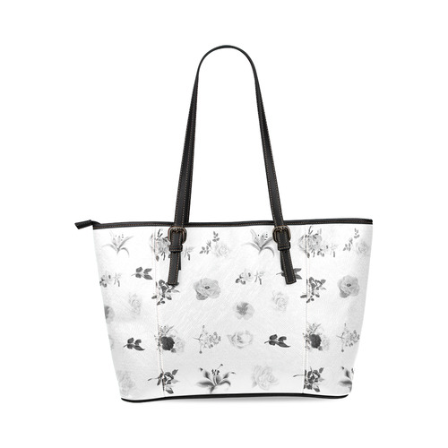 Black and white artistic Designers bag collection 2016 : NEW IN SHOP! Shop now Leather Tote Bag/Large (Model 1640)