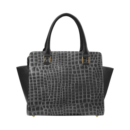 blackcrocodile Classic Shoulder Handbag (Model 1653)