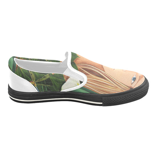 CALA CANVAS SHOES Women's Unusual Slip-on Canvas Shoes (Model 019)