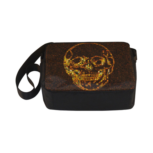 golden skull Classic Cross-body Nylon Bags (Model 1632)