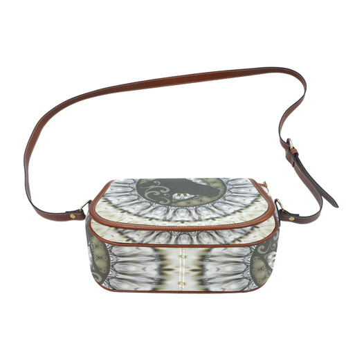 Mandala Magic Ripples HORSE HEAD SILHOUETTE Saddle Bag/Small (Model 1649) Full Customization