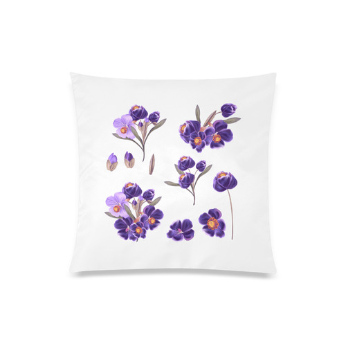 New purple and white designers Pillow editoon 2016. New arrival in our Shop. Custom Zippered Pillow Case 20"x20"(Twin Sides)